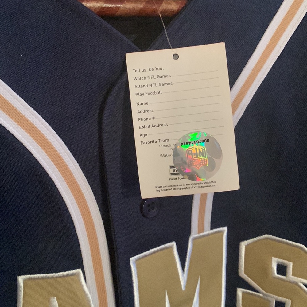 VF Imagewear St. Louis Rams Button Down Jersey size Large - Picture 7 of 10
